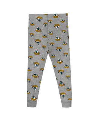 Big Boys and Girls Jacksonville Jaguars Long Sleeve T-Shirt and Pants Sleep Set