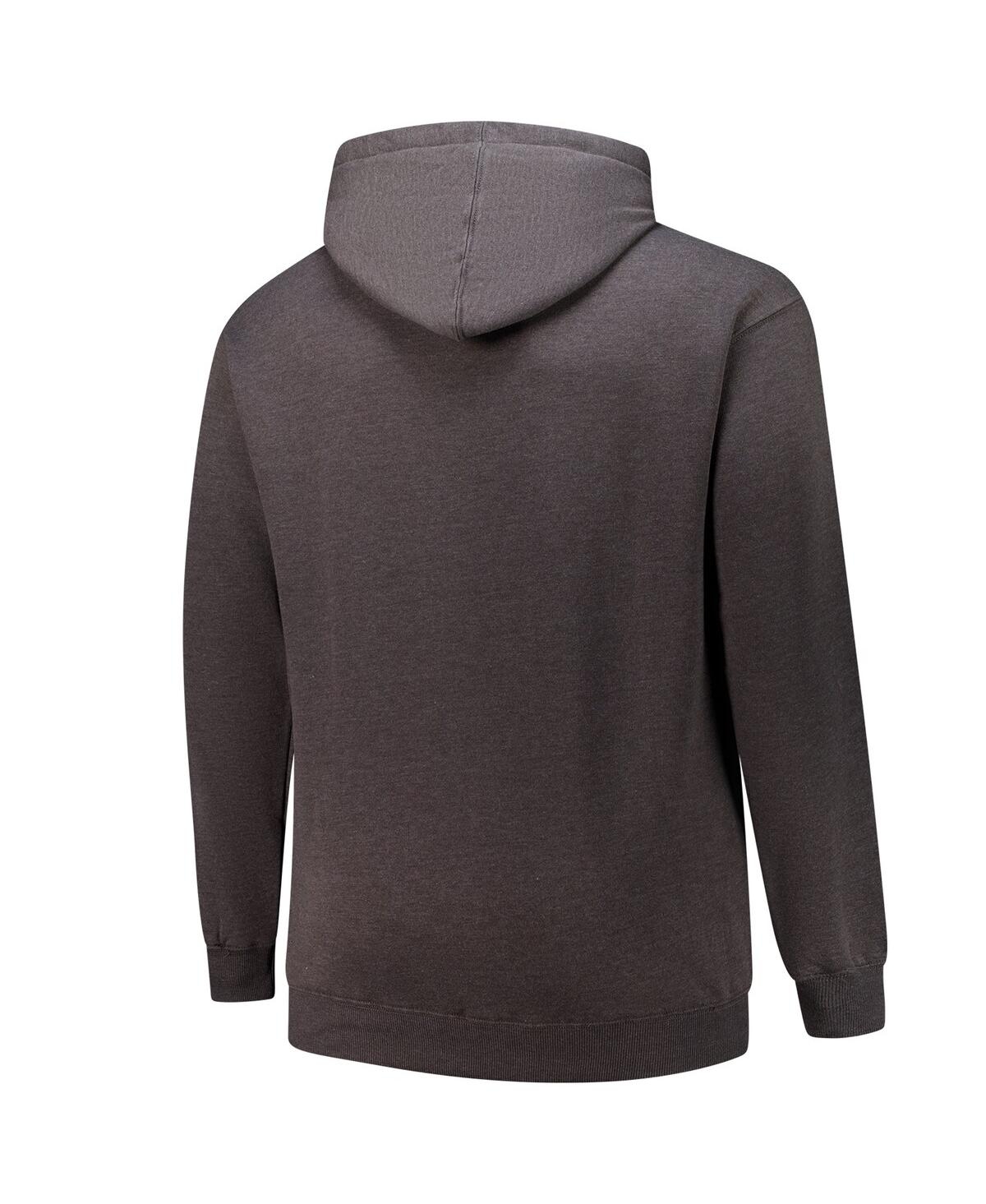 Fanatics Men's Heather Charcoal Cleveland Browns Big Tall Pullover Hoodie In Heather Charcoal
