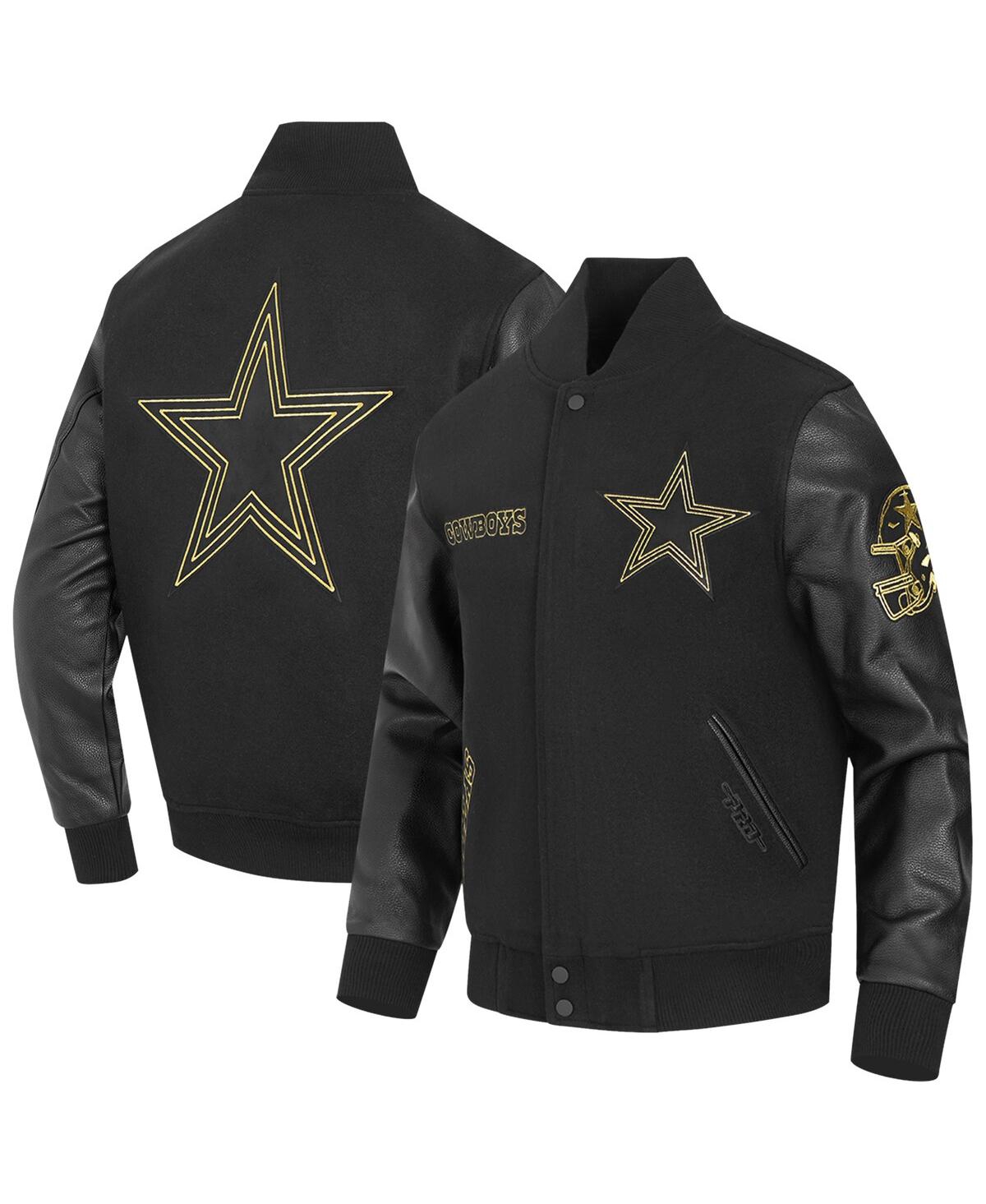 Men's Black Dallas Cowboys Full-Zip Varsity Jacket - Black