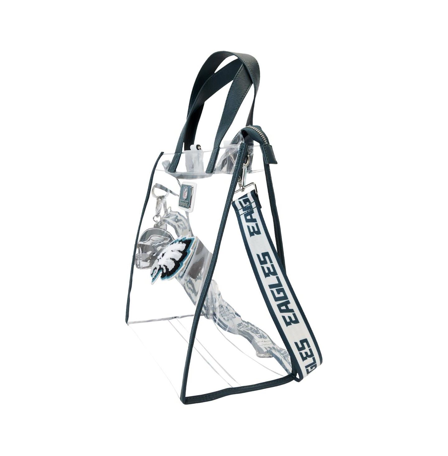 Рюкзак Loungefly Philadelphia Eagles Clear Convertible Tote Bag — фото 4