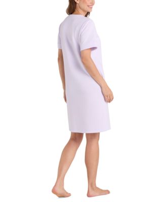 Women's Short-Sleeve Zip-Front Robe