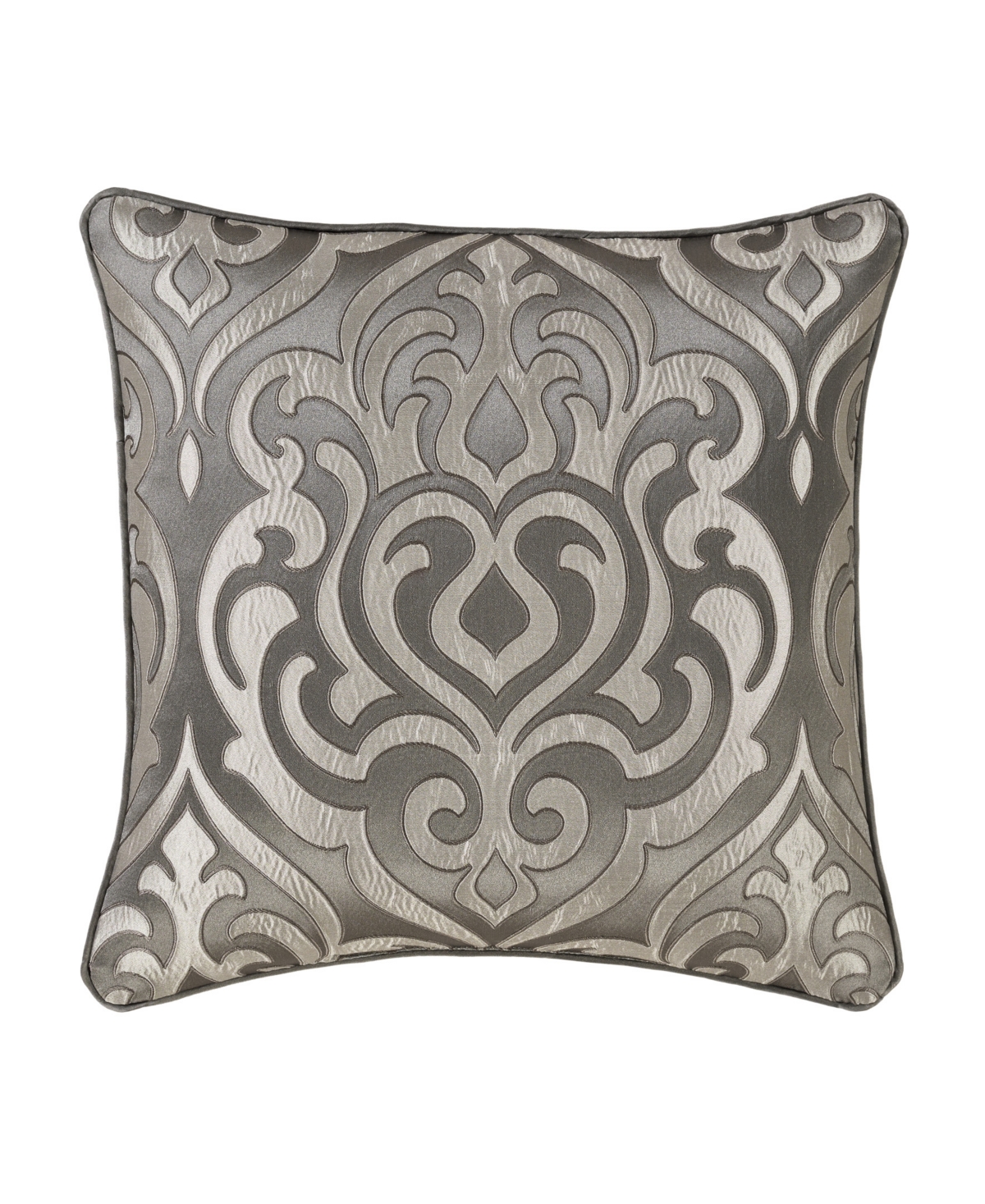 J Queen New York Bolero Decorative Pillow, 20"x 20" In Silver