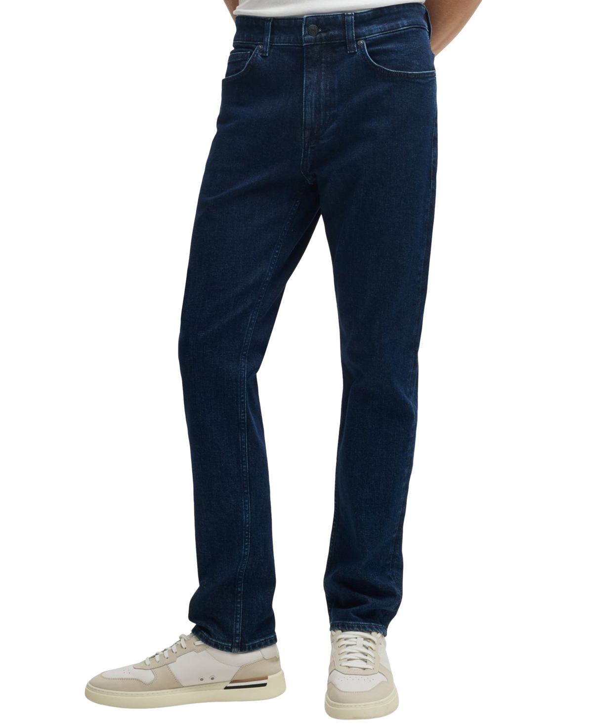HUGO BOSS BOSS BY HUGO BOSS MEN'S SLIM-FIT INDIGO BLUE JEANS 