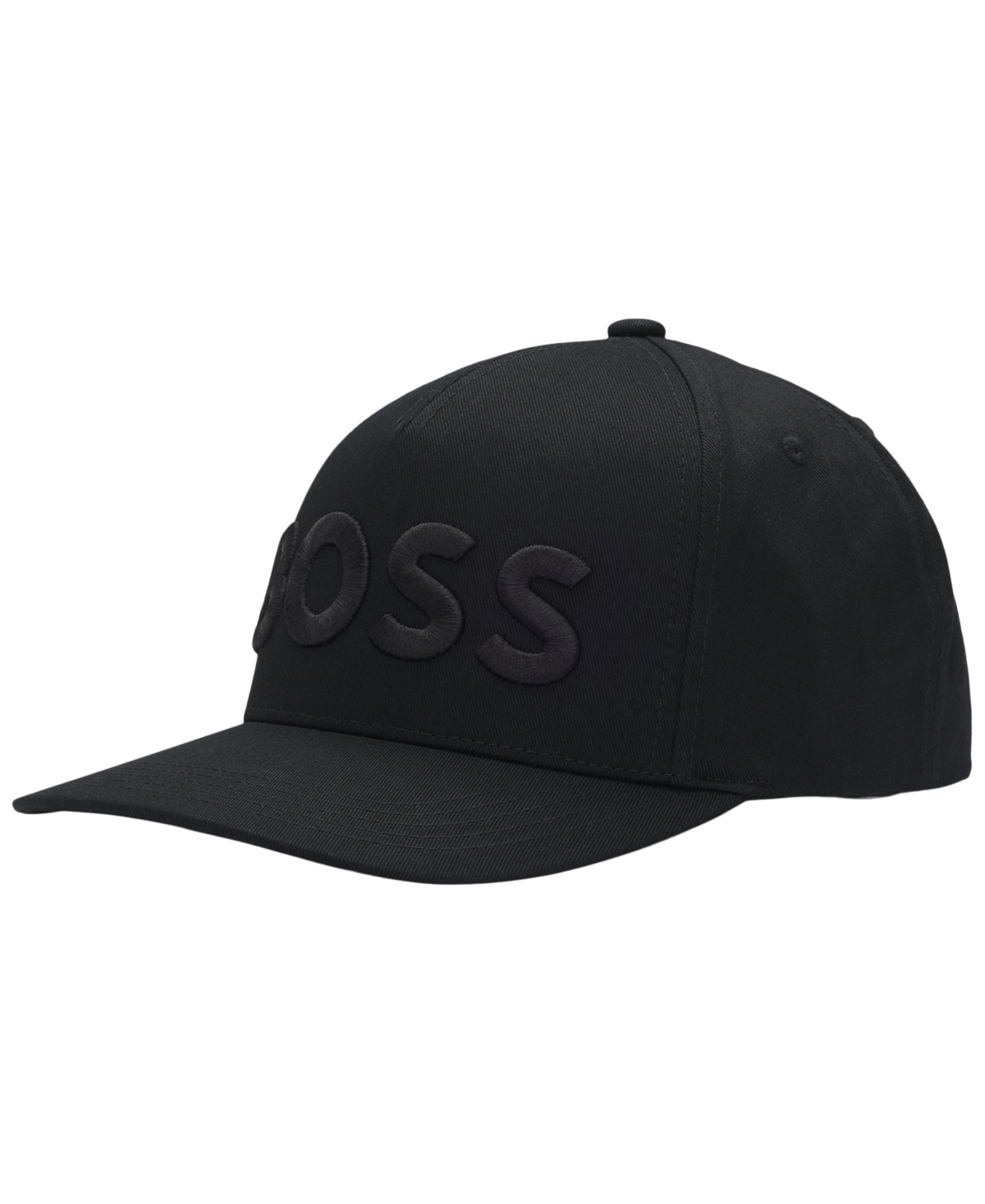 Boss by Hugo Boss Men's Embroidered Logo Cotton Twill Cap - Black
