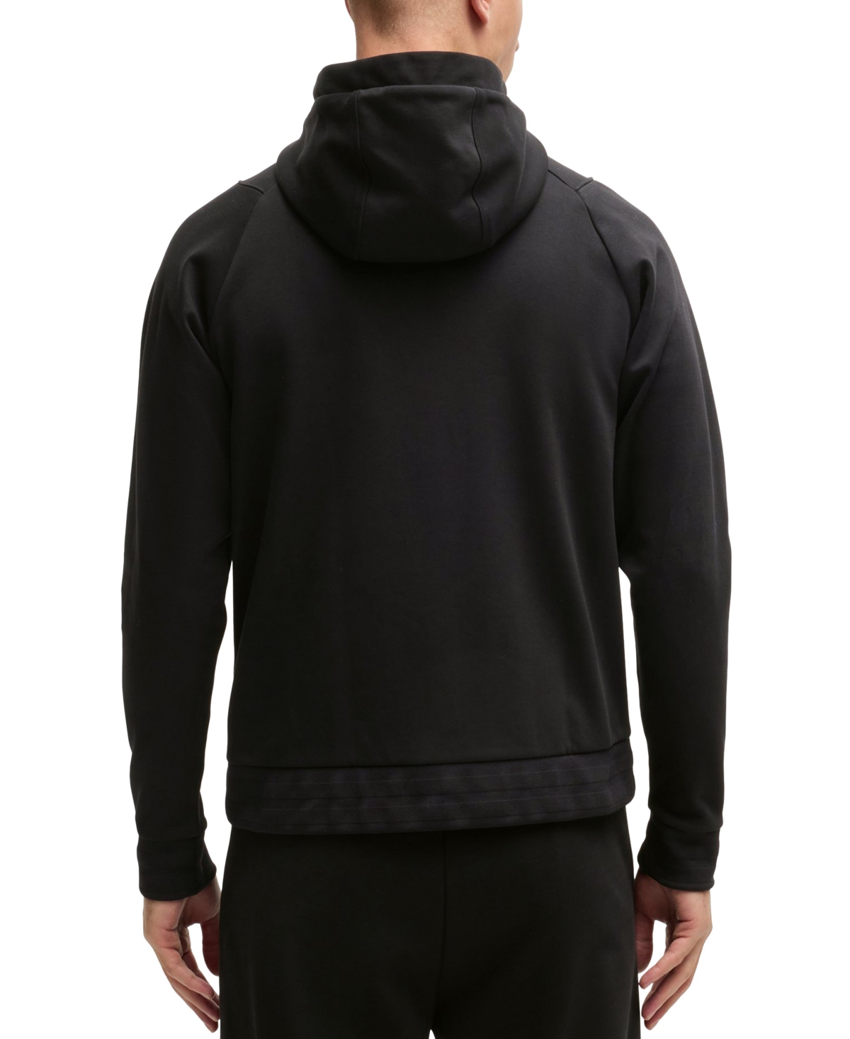 Hugo Boss Boss By  Men's Double B Monogram Zip-up Hoodie In Black
