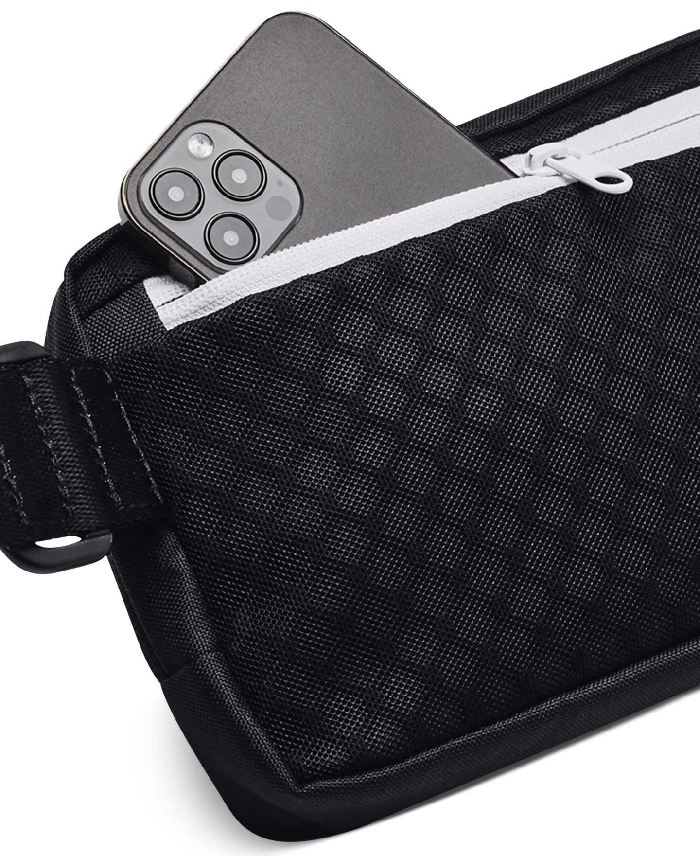 Мужская сумка Under Armour Logo Crossbody, цвет: Чёрный / Белый — фото 4