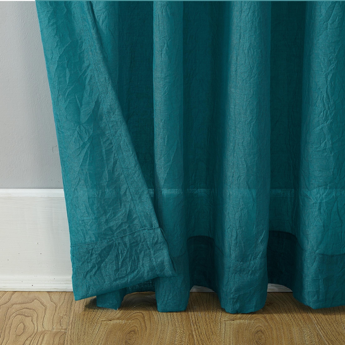 Silvia Crushed Texture Semi-Sheer Rod Pocket Curtain Panel