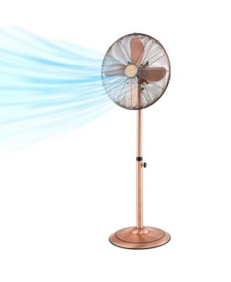 16"Carrying Handle Aluminum Blades Standing Pedestal Fan