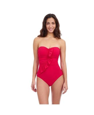 Profile By Gottex Women's Tutti Frutti One Piece Swimsuit - Round Neck, Adjustable Straps