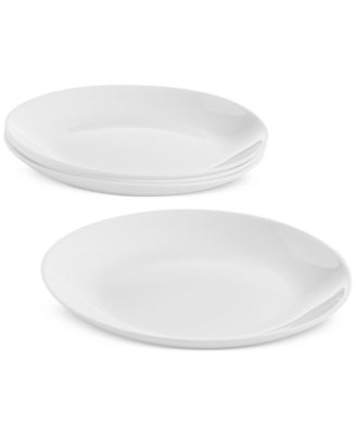 Arch Studio - Opal Glass Set Of 4 Coupe Salad Plates