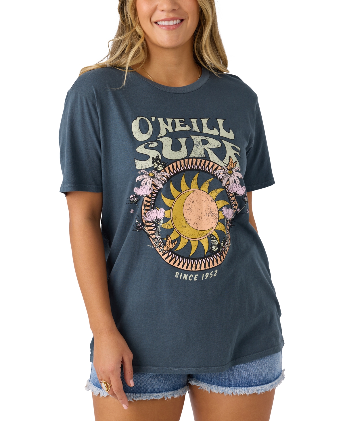 Juniors' Daystar Graphic T-Shirt - Slate