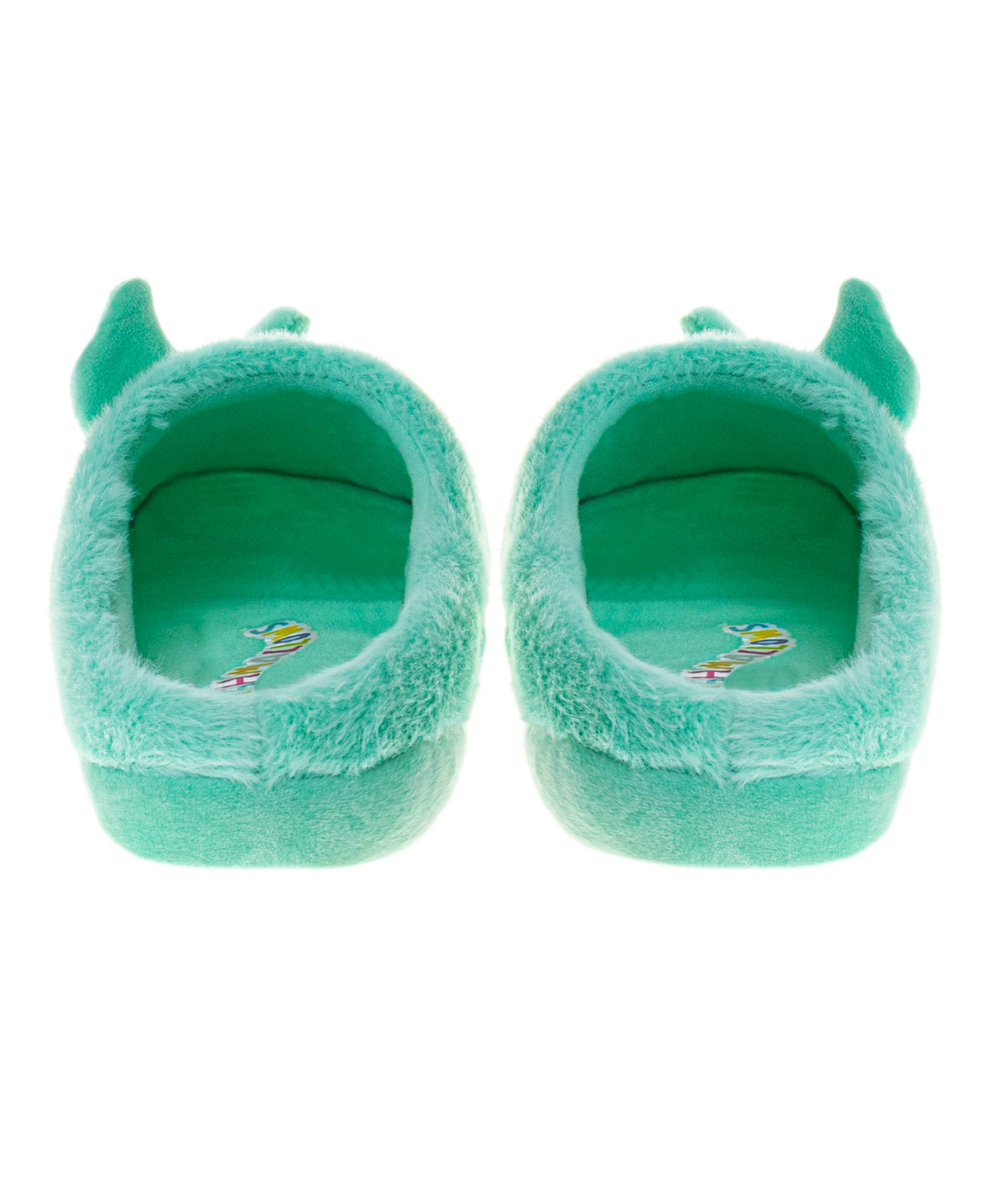 Squishmallows Little Girls Winston The Owl Slippers In Green
