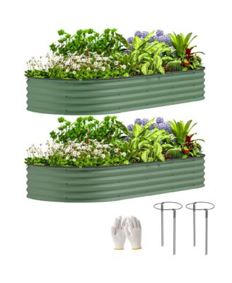 2PCS Raised Garden Bed, Raised Beds for Gardening,