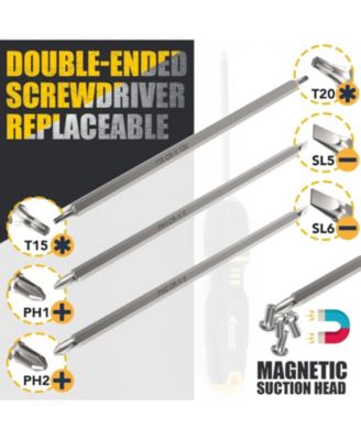 22Pcs Metal Files Set - Needle Small Files 12 Pcs with Carry Case, Flat File/Triangle File/Half-Round File/Round File, Screwdriver Heads 3 Pcs, a Brush, a Rubber Handle, for Wood Metal Carving