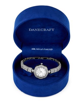 Women's Fine Silver-Plated Analog Watch