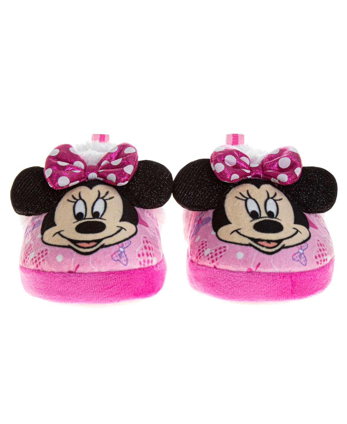 Disney Toddler And Little Girls Minnie Mouse Dual Sizes Slippers In Pink