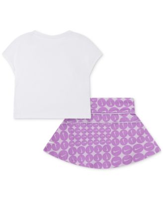 Nike Toddler Girls Dri-FIT Scooter T-Shirt Skort Set Macy's - Main Image