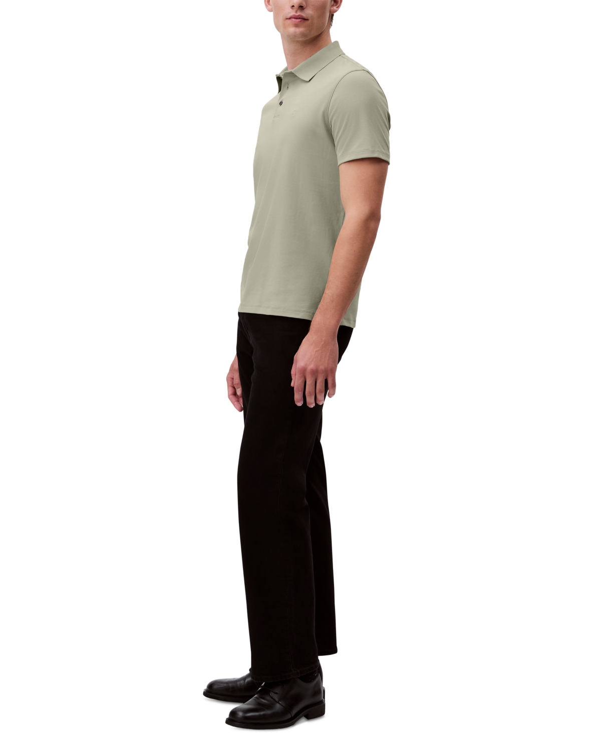 Shop Calvin Klein Men's Short Sleeve Supima Cotton Polo Shirt In Tea