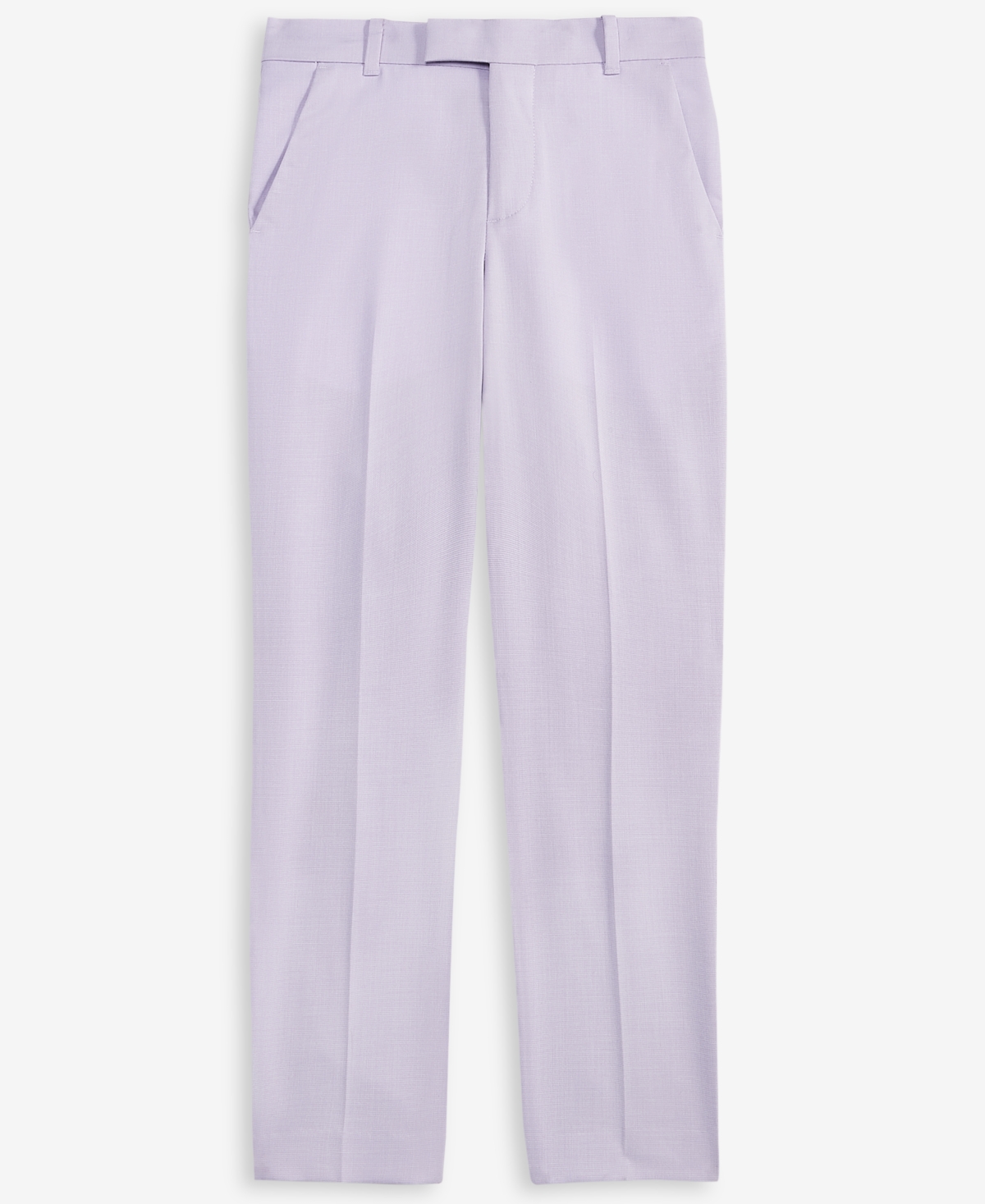 Calvin Klein Big Boys Stretch Tick Weave Pants In Light Purple