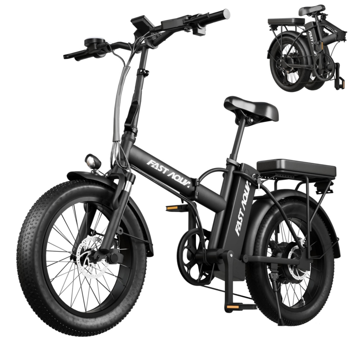 750W Foldable Electric Bike for Adults, 20&#x22; x 4&#x22; Fat Tire E-Bike with Removable 48V 12Ah Battery, 21MPH Max Speed & 30 Miles Range,