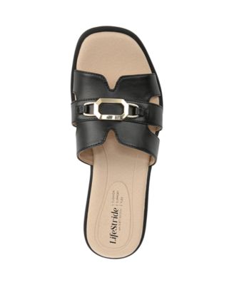 Women's Royalty Bit Square Open Toe Slide Sandals