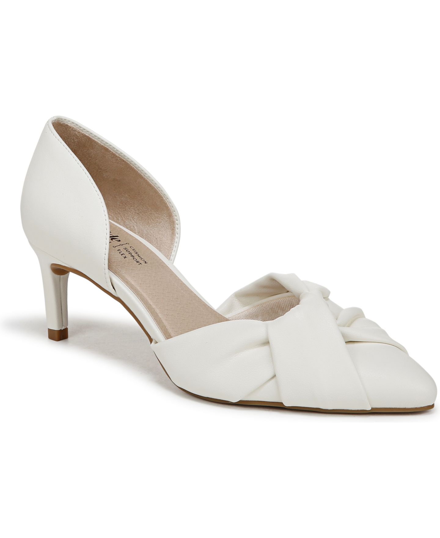 Женские туфли LifeStride Abby Pointed Toe, цвет: Белая искусственная кожа — фото 1