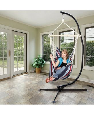Swivel Hammock Stand Chair Frame - Adjustable and Portable for Tree, Lounger, Air Porch, Patio and more (Holds 330lbs)