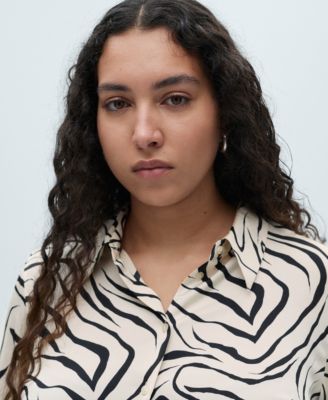 Women's Satin Print Shirt