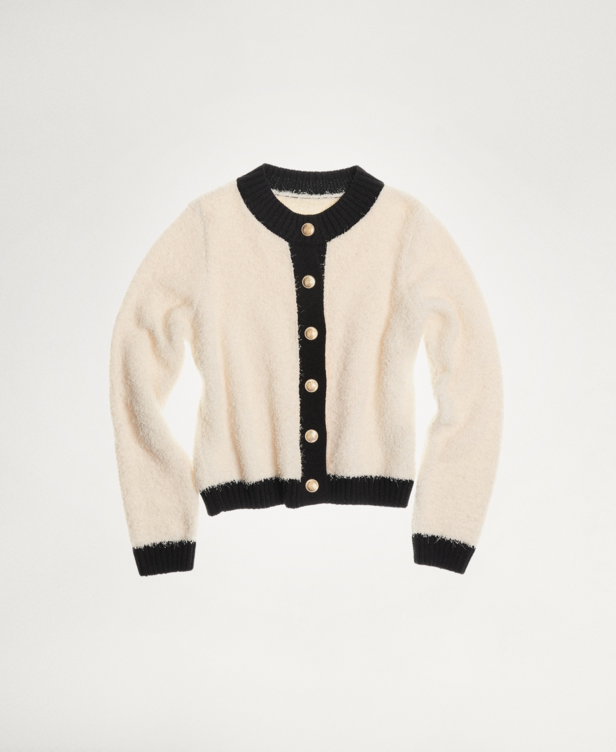 Mango Women's Contrasted Buttons Sweater In Ecru