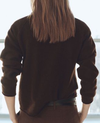 Women's Cotton-Linen Round Neck Knitted Sweater