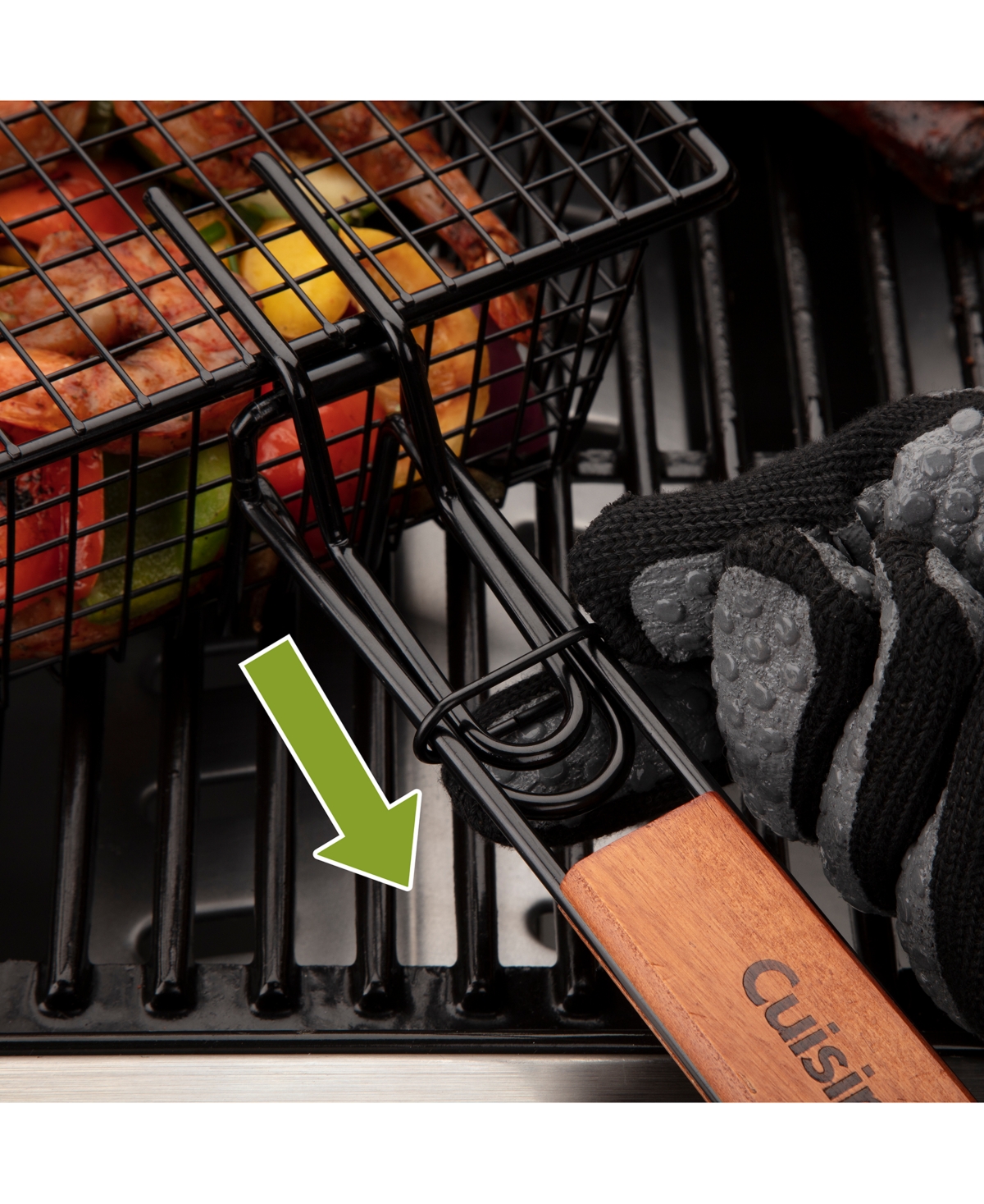 Cuisinart Nonstick Stainless Steel Grilling Basket In No Color