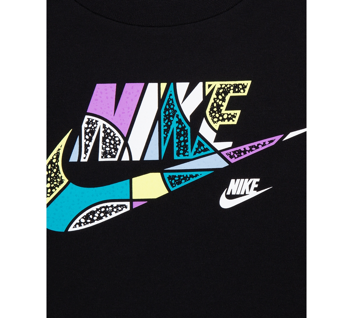 Nike Little Boys Logo Crewneck T-shirt & Shorts Set In Psychic Blue