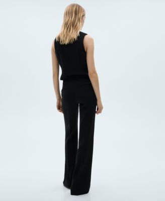 Women's Buttons Detail Suit Vest