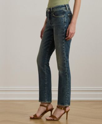 Women's Mid-Rise Straight Ankle Jeans