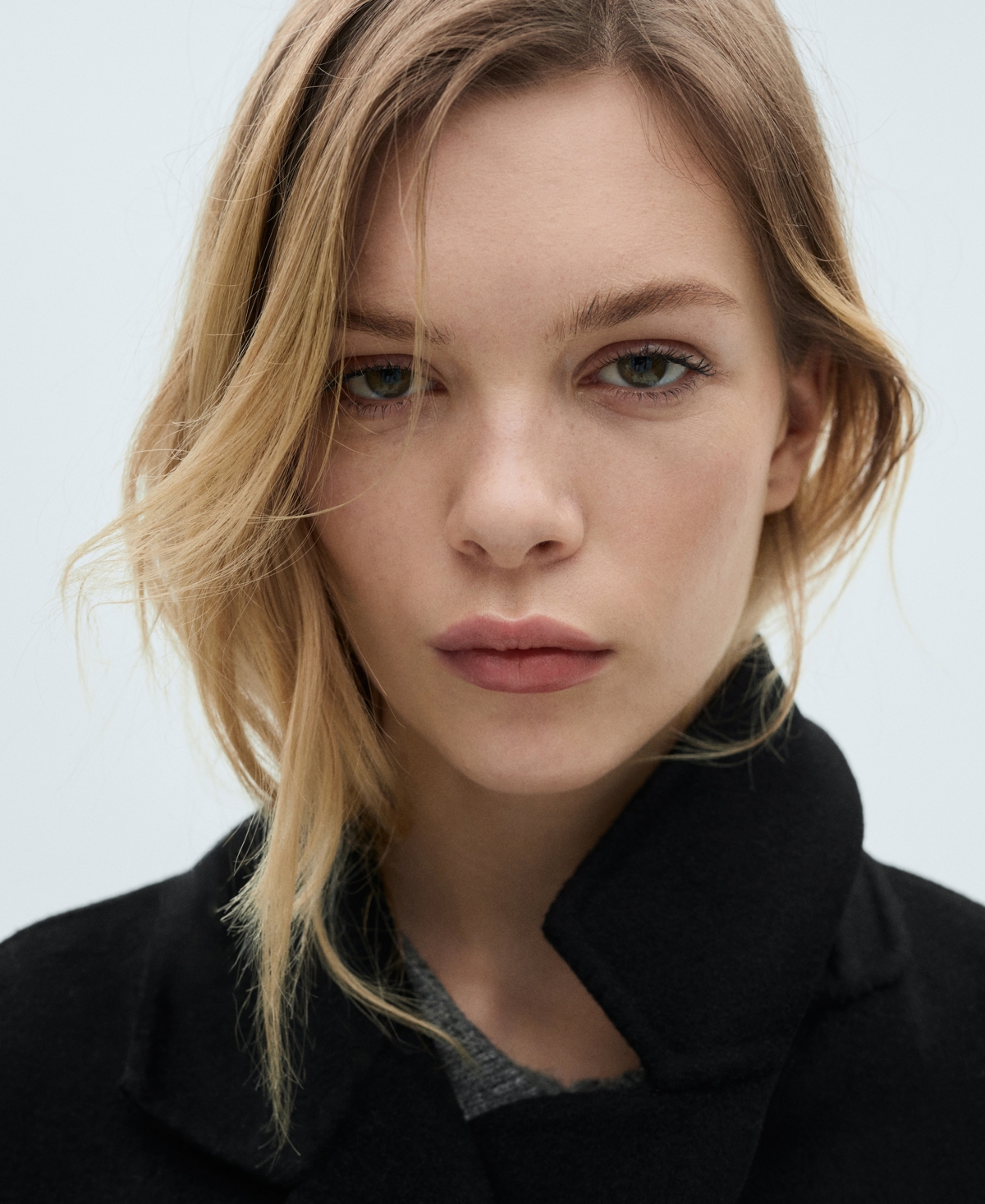 Mango Women's Handmade Oversized Wool Coat In Black
