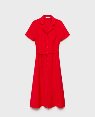 Women's Pockets Shirt Dress