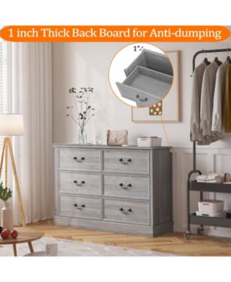 Dresser for Bedroom with 6 Drawers