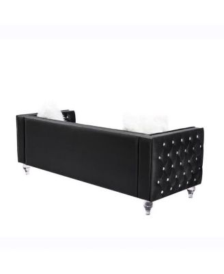 Comfortable Three-Seater Sofa for Living Room Seating and Relaxation