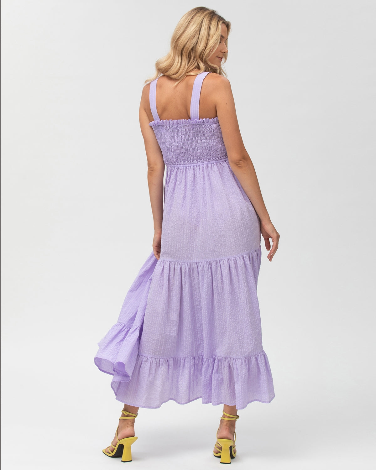 PIETRO BRUNELLI MATERNITY MATERNITY SMOCK TIERED MAXI DRESS HOLLY 