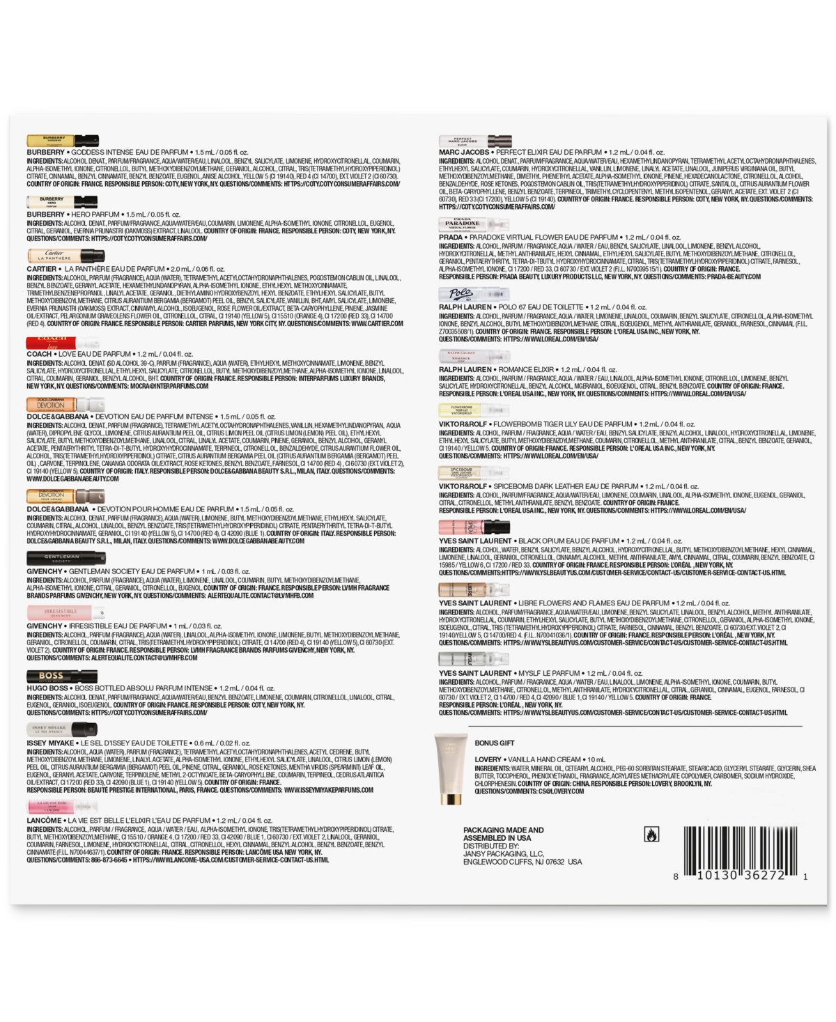 CREATED FOR MACY'S 21-PC. MACY'S FAVORITE SCENTS SAMPLER SET FOR HIM & HER, EXCLUSIVELY AT MACY'S 