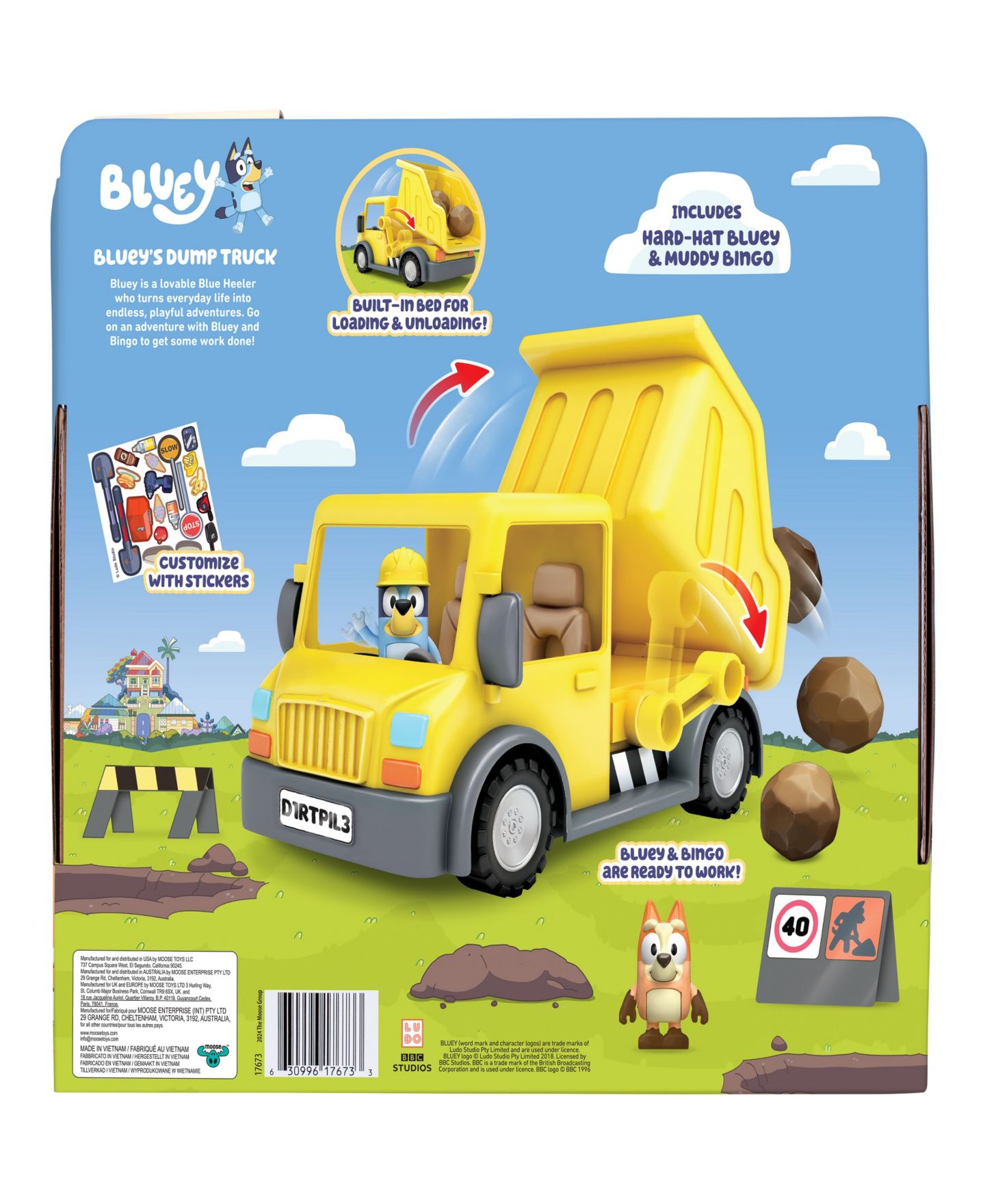 Детские фигурки Bluey Dump Truck Playset — фото 4