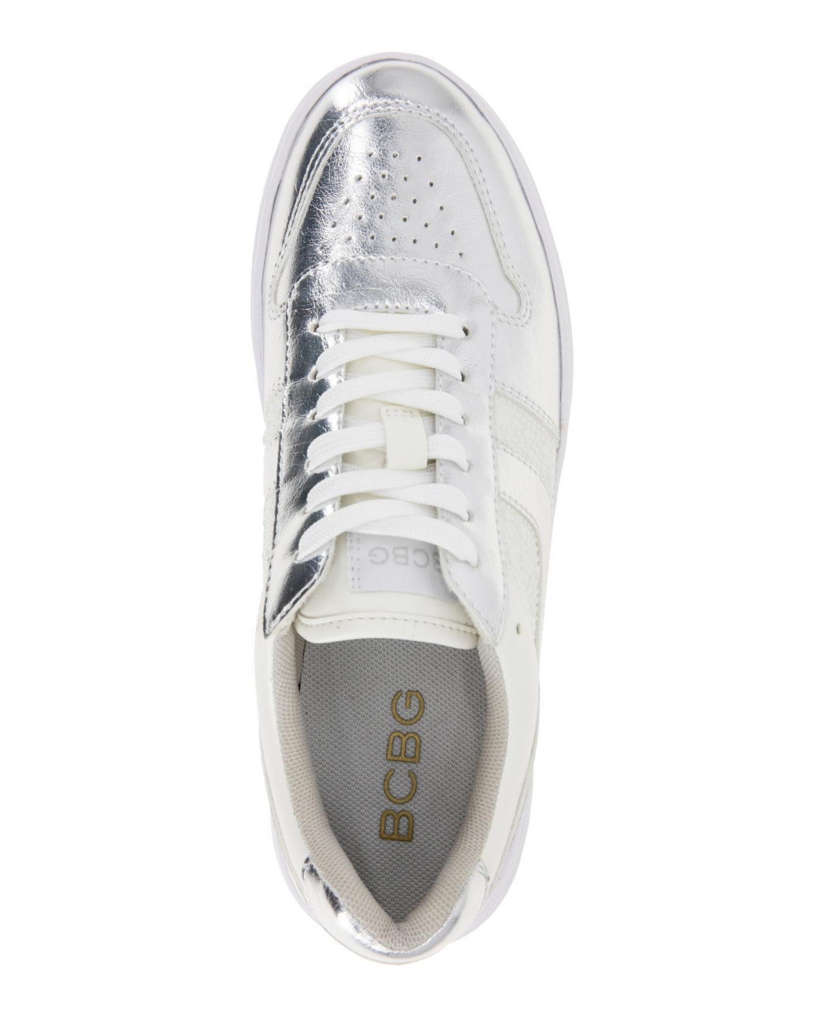 Bcbgeneration Women's Katina Lace-up Platform Sneakers In Silver