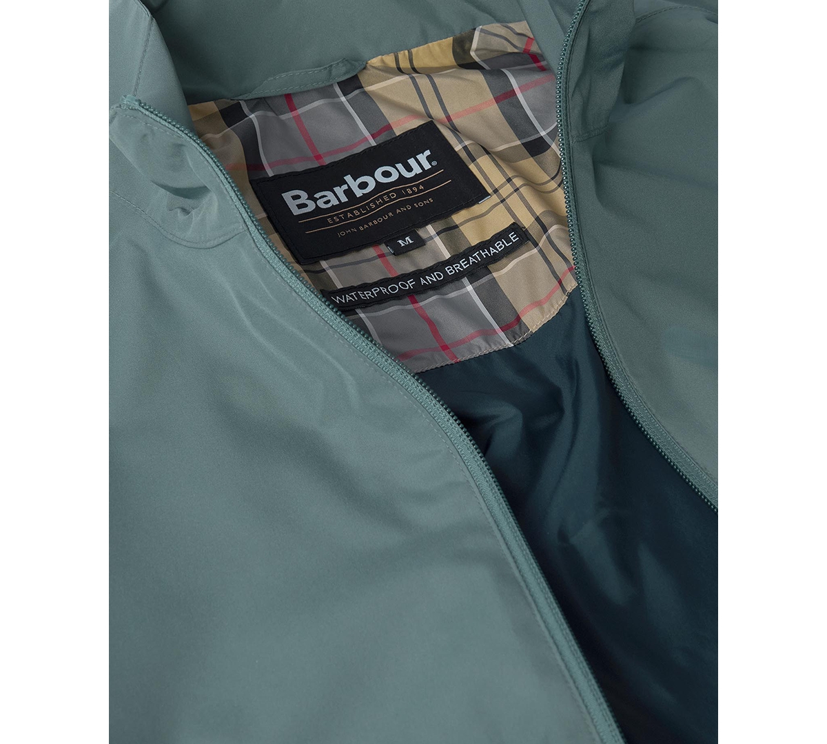 Shop Barbour Men's Korbel Waterproof Jacket In Vintage Teal