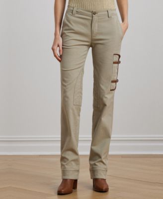 Women's Cotton-Blend Twill Jodhpur Pants