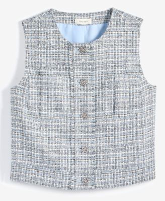 Women's Metallic Tweed Vest Top, Exclusively at Macy's