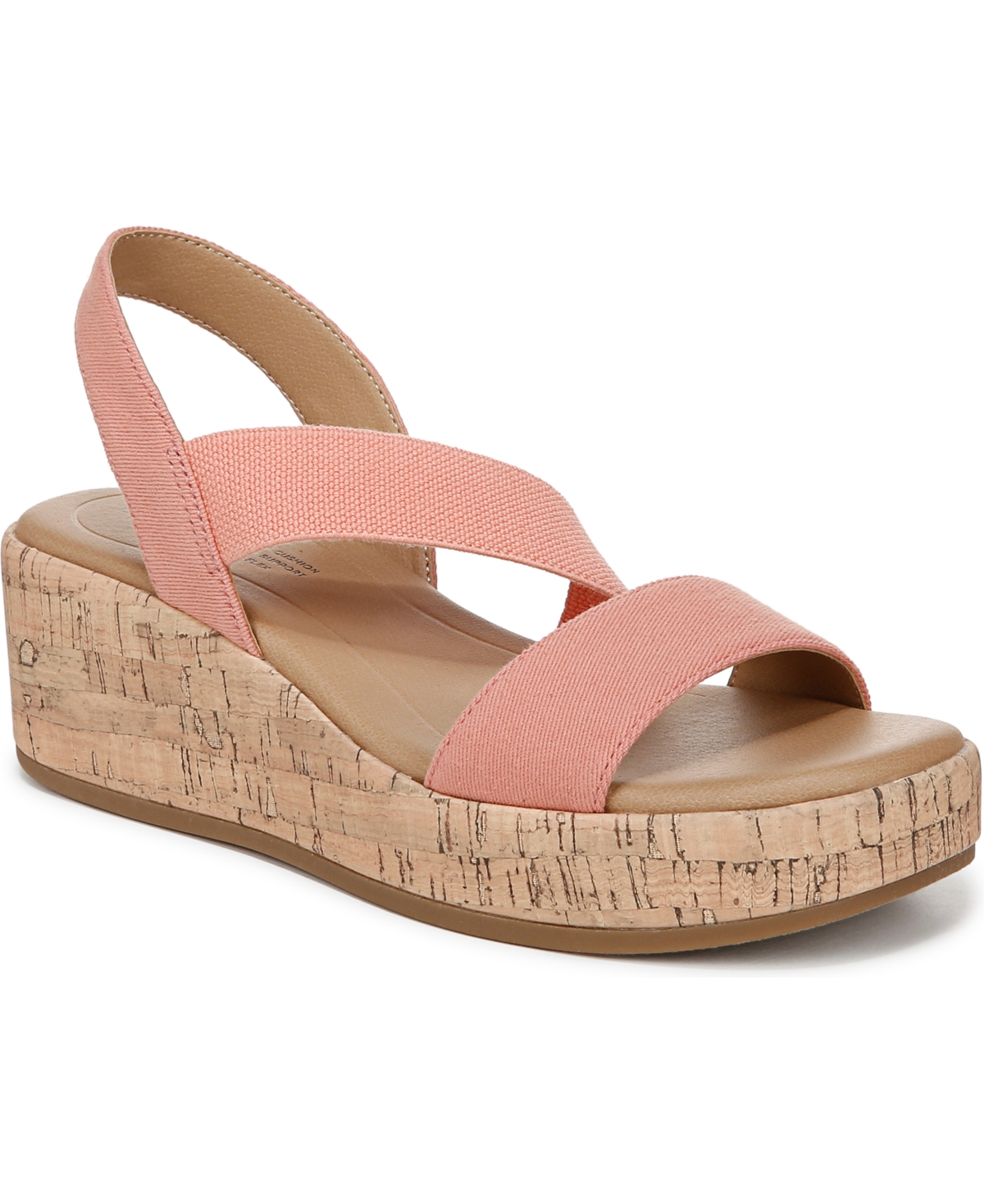 LIFESTRIDE WOMEN'S ODETTE SQUARE OPEN TOE WEDGE SANDALS 
