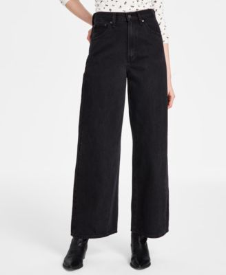 Women's Cinch-Waist Lightweight Baggy Jeans