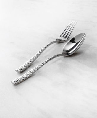 Lucca Faceted 2pc Serving Set