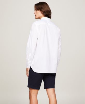 Men's Regular-Fit Stretch Poplin Button-Down Shirt