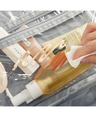 Walker Hanging Travel Toiletry Bag with Waterproof Compartment TANGERINE